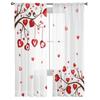 Valentine'S Day Love Modern Tulle Curtains For Living Room Bedroom Home Kitchen Window Sheer Curtains