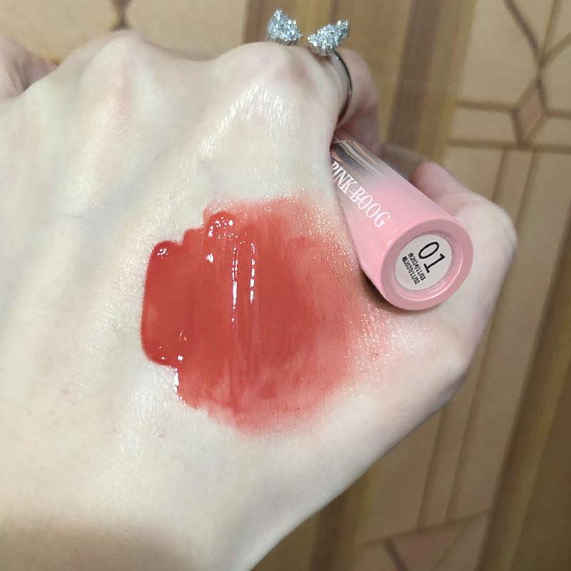 Gradient Pink Lip Tint: Mirror Finish, Plumping, Non-Fading, Moisturizing, Nude Makeup Lipstick