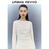 UR2026 Women's Pleated Waist-Cinching Midi Dress
