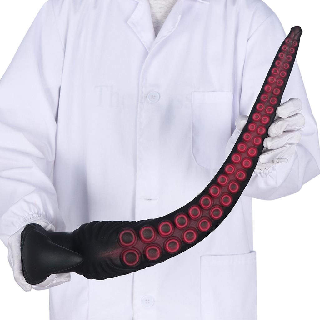 Extra Long Octopus Anal Plug - Wearable SM Toy with Alien Tentacles, Anal Whip Dildo for Unisex Rear Stimulation Adult Sex Toy