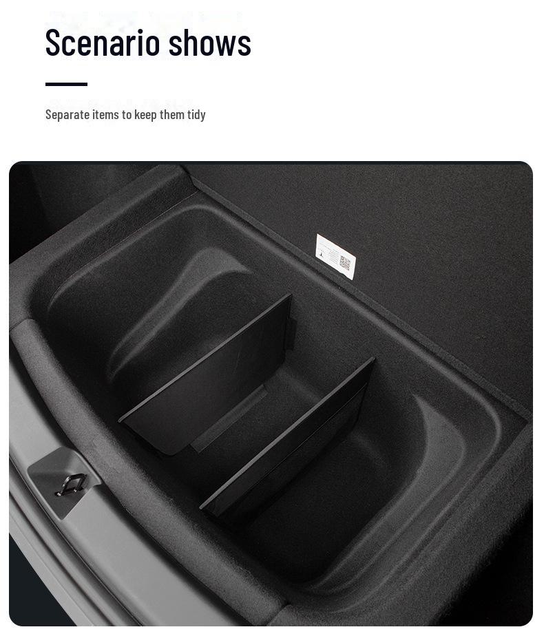 Compatible Trunk Storage Divider for Tesla Model Y