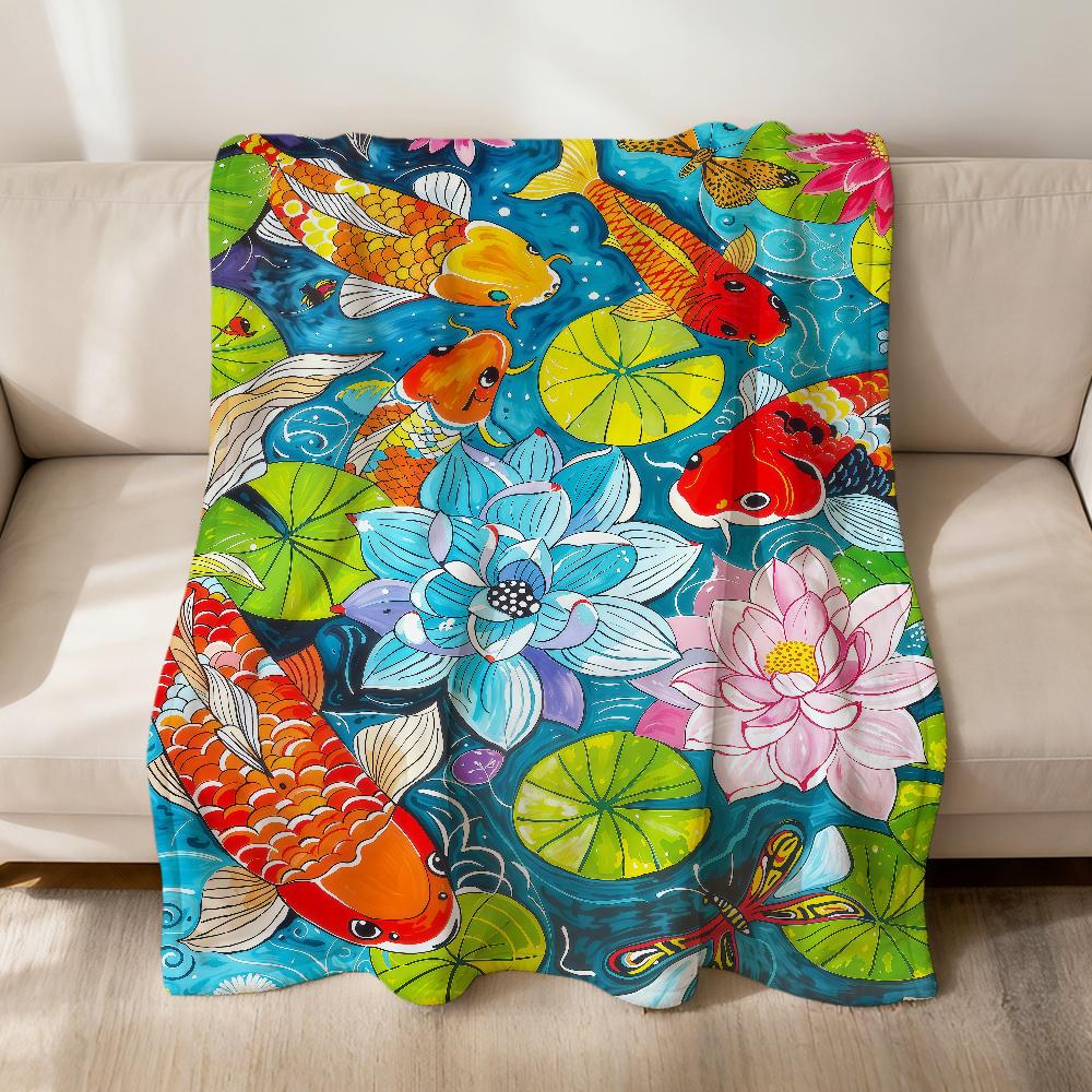 Modern fashion retro opulent flowers luxury Flannel soft warm plush blanket sofa living room hogar bed gift home Car portable