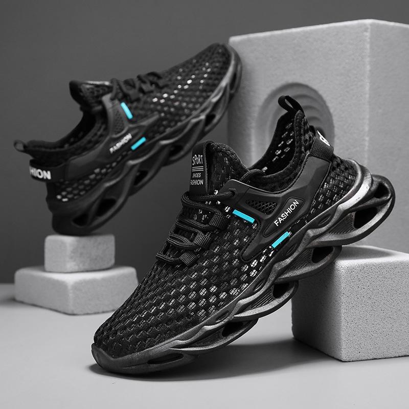 Breathable Mesh Summer Men Platform Sneakers Lightweight Casual Loafers Shoes for Running Tennis Hiking Outdoor Daily Wear