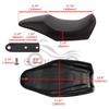 Double Leather Seat Cushion with Seat Bag for Harley 750/500