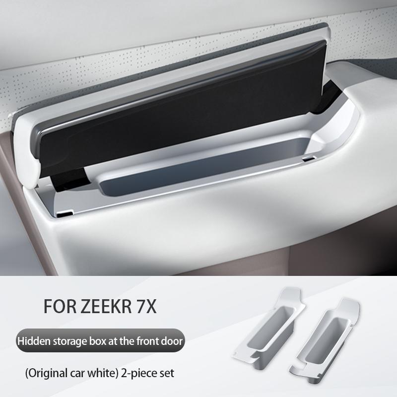 

Для ZEEKR 7X 2025 2025 Силіконовий органайзер для автомобільних дверей Захист від шуму Приховане зберігання Аксесуари для салону білий