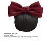 Hair Clip Satin Bowknot Decor Hair Net Bank Worker Hair