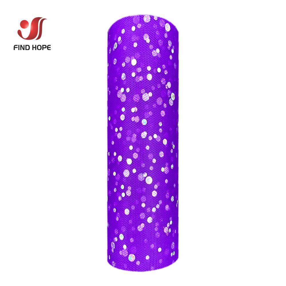 6in X 10Yards/Set Glitter Sequin Tulle Roll Wedding Decoration Fabric Tutu Dress DIY Organza Baby Shower Party Supplies Material