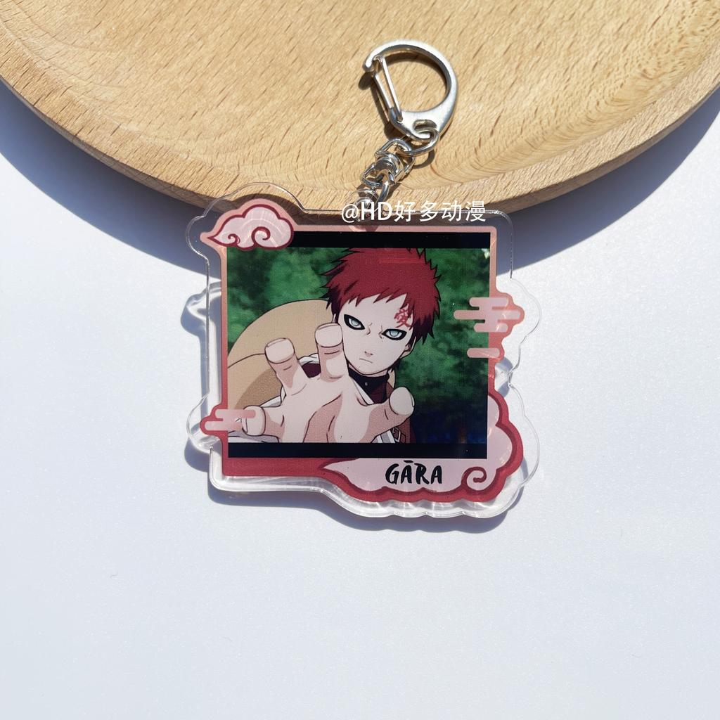 Anime Naruto Acrylic Keychain Accessaries Uzumaki Naruto Cartoon Keyring