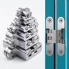 Silent Stainless Steel Concealed Hinges for 180° Opening of Wooden Doors and Folding Tables