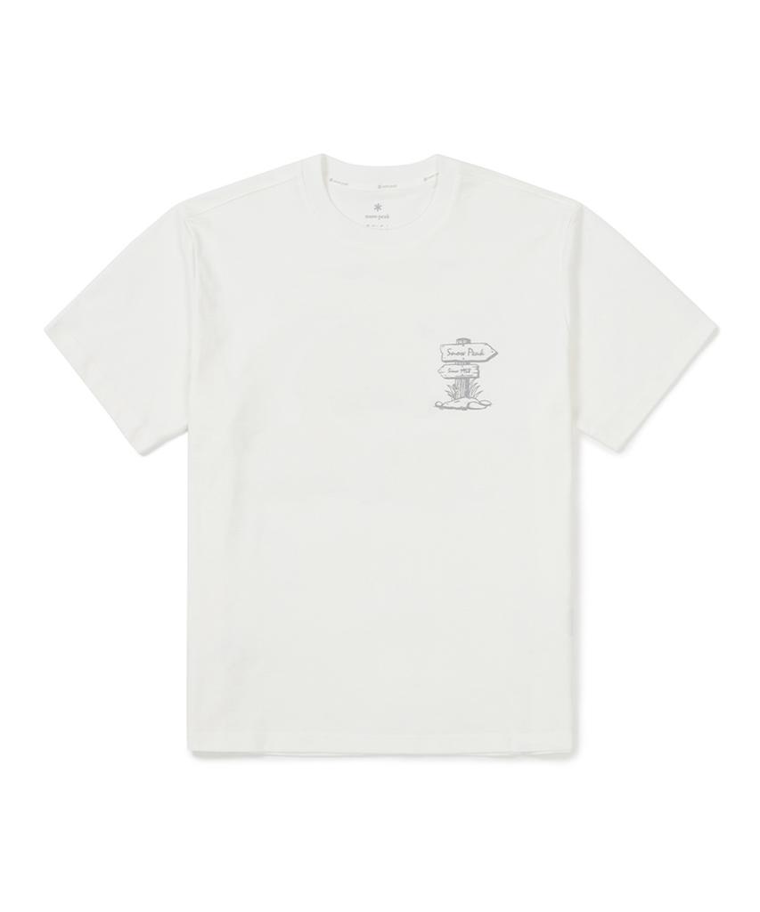 SNOWPEAK APPAREL Sorona Camper Short Sleeve T-Shirt (S25Mmfts06) Off White
