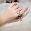 Design Colored Girl Ring Simulation St. Maria Sea Emerald Hummingbird Ring