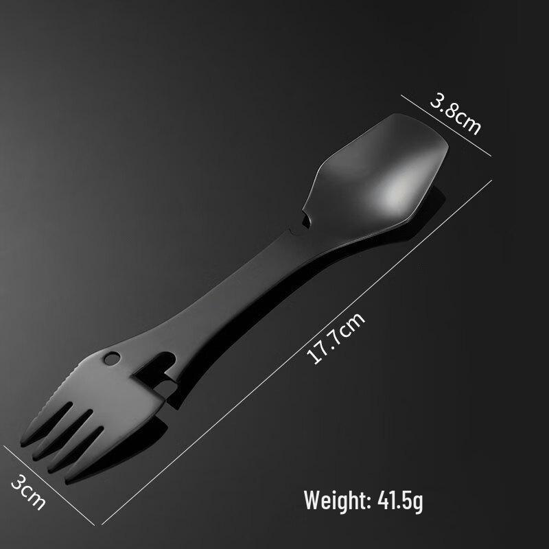 

Qianxing 430 Stainless Steel Multi-tool Fork Spoon, 6-Pack
