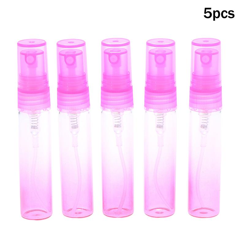 

1/5 шт. 5 мл Градиентный Розово-Красный Стеклянный Флакон для Распыления Духов Премиум Мини Дорожный Портативный Флакон Диспенсер для Духов 5pcs