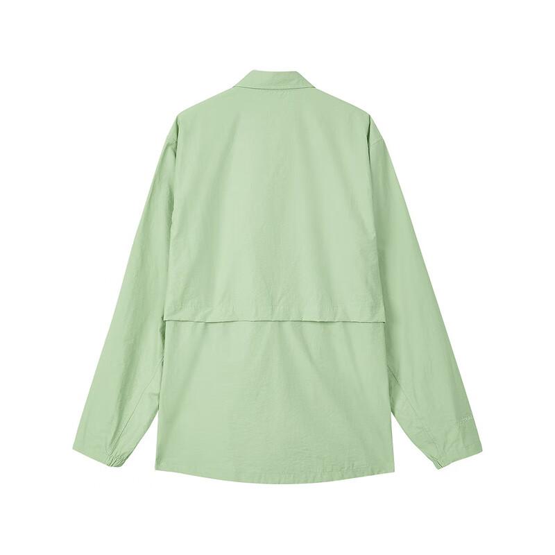 Skechers Outdoor Series Solid Color Casual Button-Up Long Sleeve Jacket Unisex Jacket Green L324U027-046S