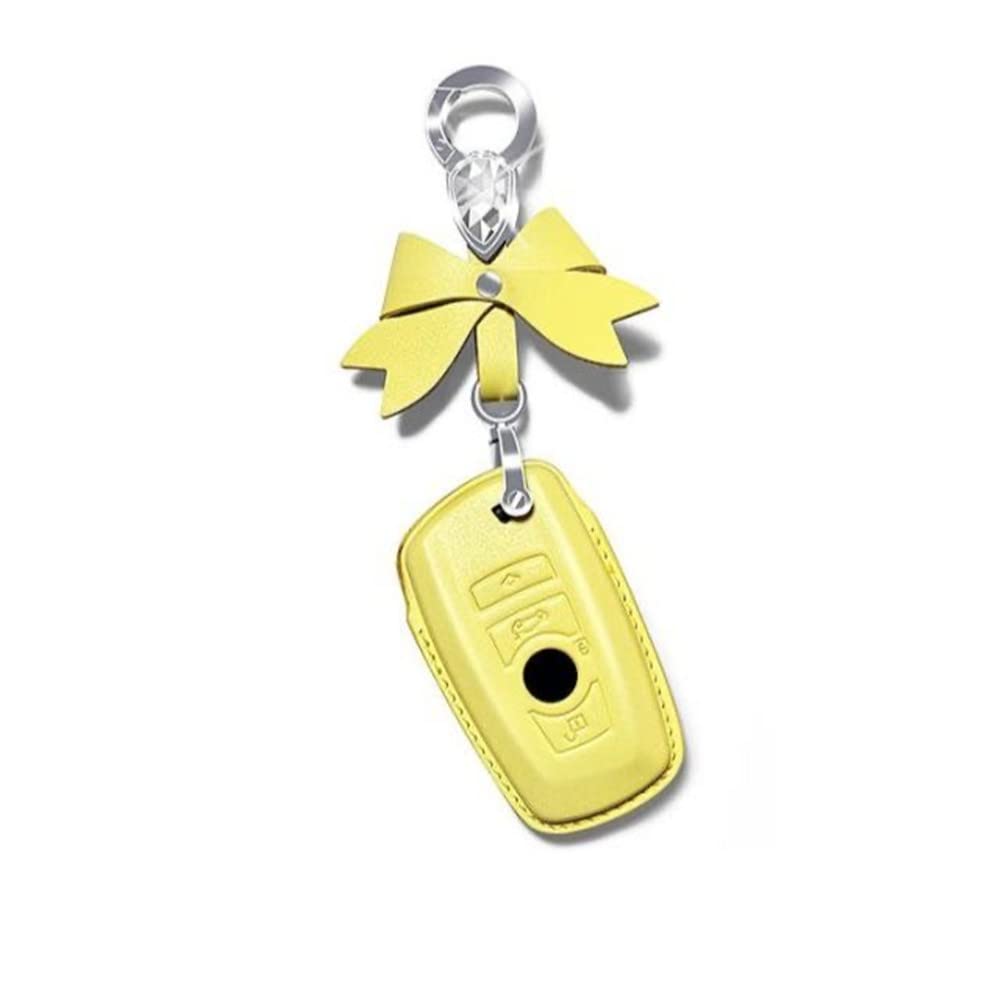 

[Nacalikeey] Smart Key Case Key Case Key Holder Leather Compatible bow tie