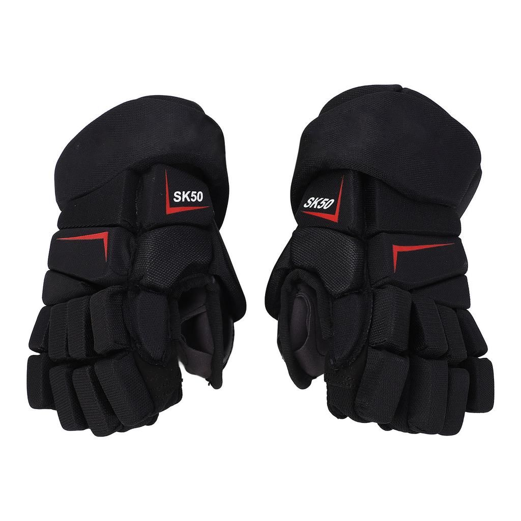 1 Paio Guanti da Hockey su Ghiaccio Traspiranti Protettivi per le Dita Altamente Aderenti Tessuto in Nylon Schiuma EVA Hockey