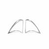 A Pillar Horn Frame Cover Decor 2PCS Fit For Benz GLA CLA 2013- ABS Silver