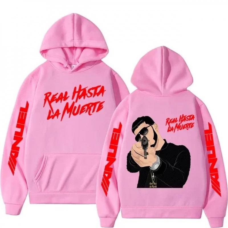 Anuel AA European Fit: Real Hasta La Muerte Print Oversized Tee