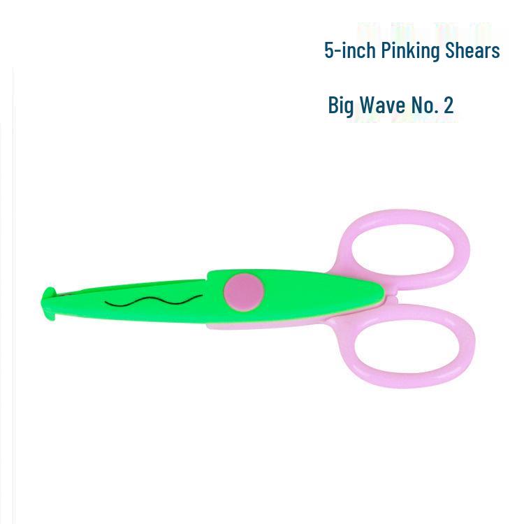 Children's Craft Safety Scissors - 5-inch Fun Patterned Blades for DIY and Albums