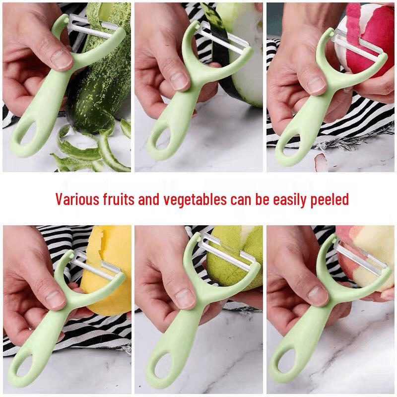 Stainless Steel Multi-Fruit Peeler for Potatoes, Apples, and Melons