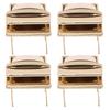 10 SetsPack Purse Lock 2.3x2.8cm  0.9x1.1in Classic Design DIY Replaceable Alloy Bag Fastener