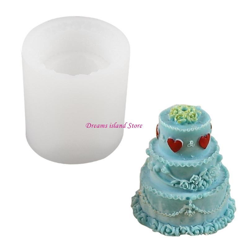 Silicone Fondant Mould Candy Mold Cake Shaped DIY Reusable Moulds Baking Tools HX6C