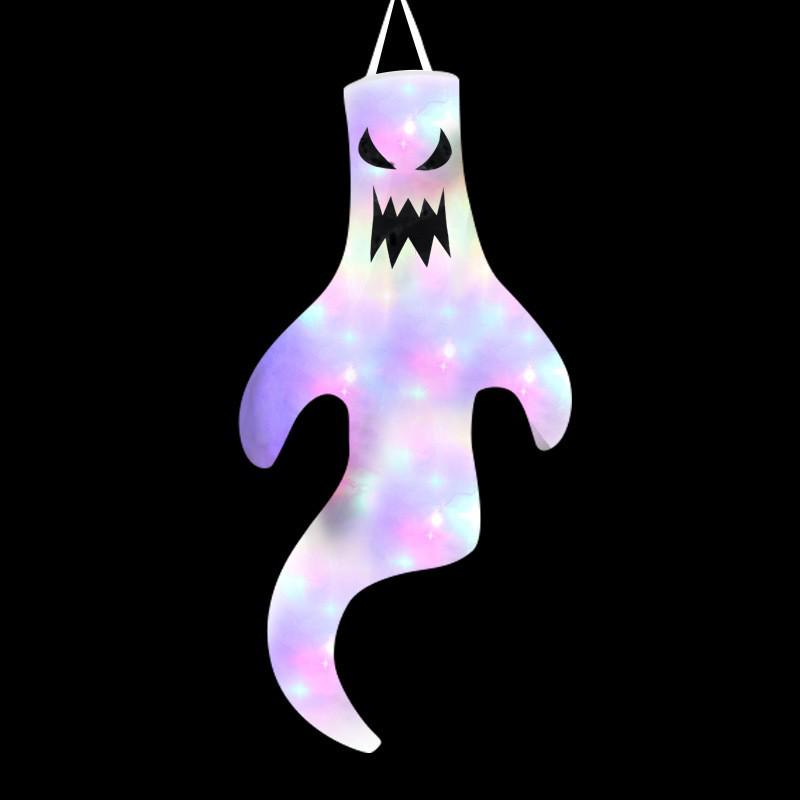 LED Luminous Halloween Ghost Windmill Hanging Decoration Prop