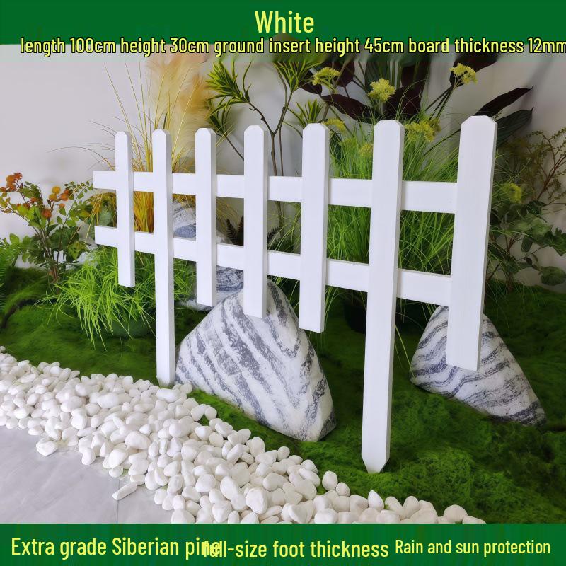 Outdoor Garden Decorative Wooden Picket Fence for Yard and Flower Beds