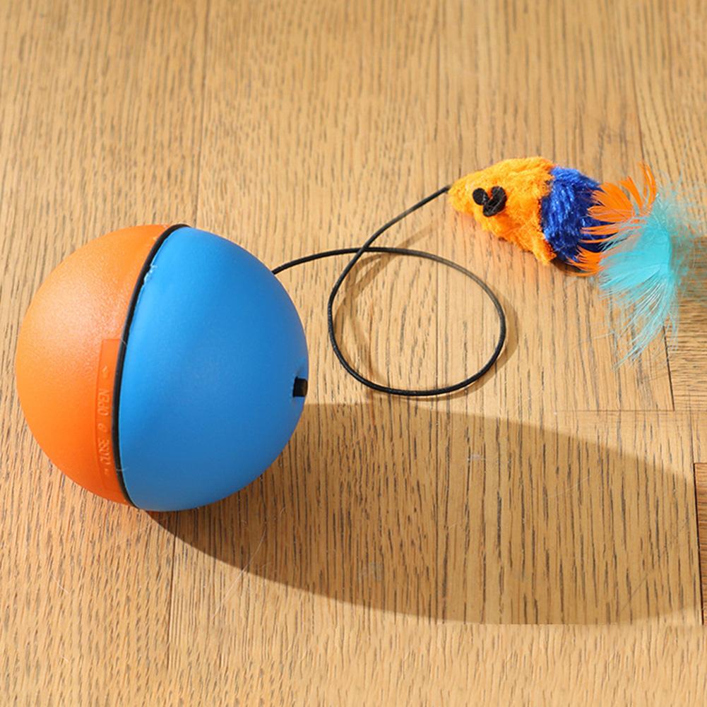 Cat Interactive Ball Toys Automatic Rolling Ball Fast Rolling Ball Anti-Depression Pet Toy for Indoor Cats