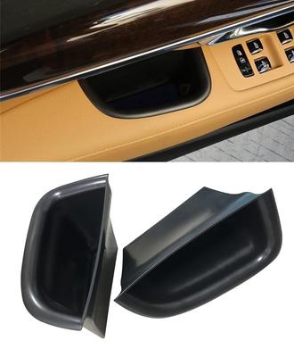 Vesul Black Front Row Door Side Storage Box Handle Armrest Phone Container for Volvo