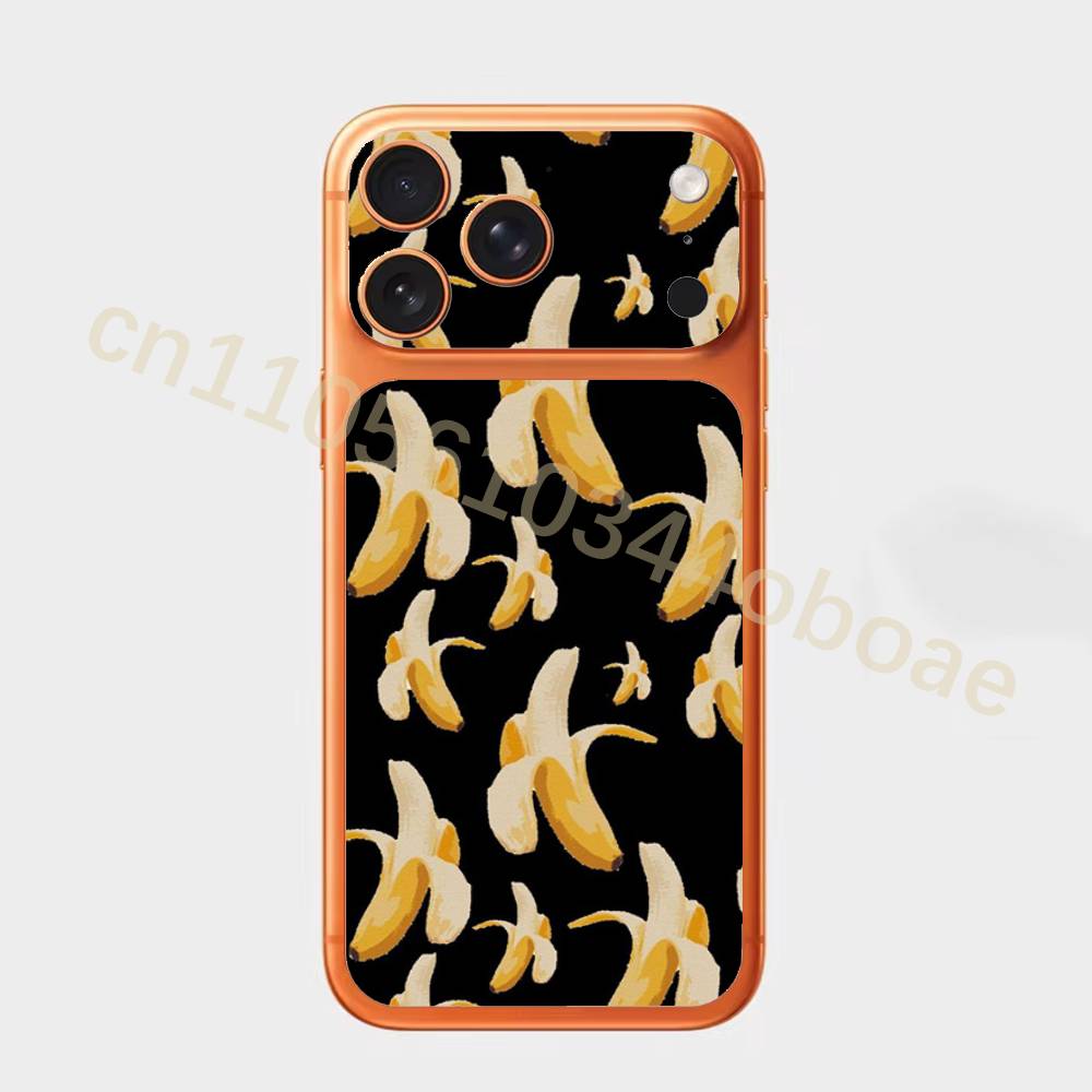 Banana For Apple iPhone 17Pro,17Pro Max Battry Back Cover with Camera Decal Skin Rear Protective Sticker Film