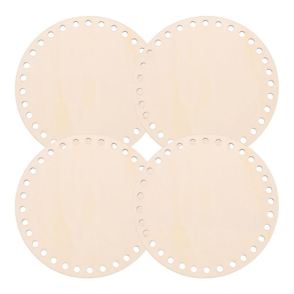 Perforated Wood Basket Base Blank Crochet Basket Base for Making Crochet Knitting Baskets Hand Weaving Home Decoration