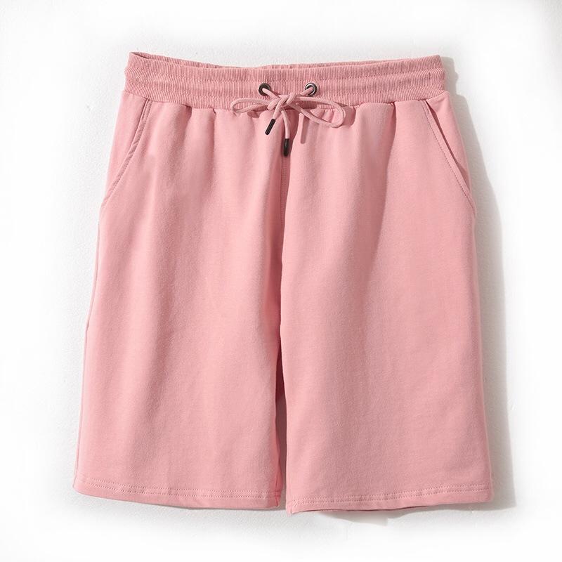 Heavy Terry Pure Cotton Sports Shorts Men's Summer Loose Basketball Five-point Casual Pants Summer Basic Loose Fit Shorts Men Streetwear Short Pants