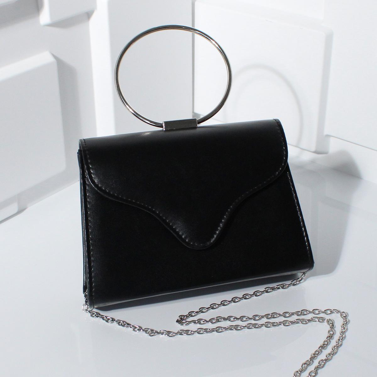 

Evening Handbag Women Top Handle Glitter Day Clutch Elegant Ladies Wedding Dinner Dressed Clip Bag Party Wristlets Purse чёрный