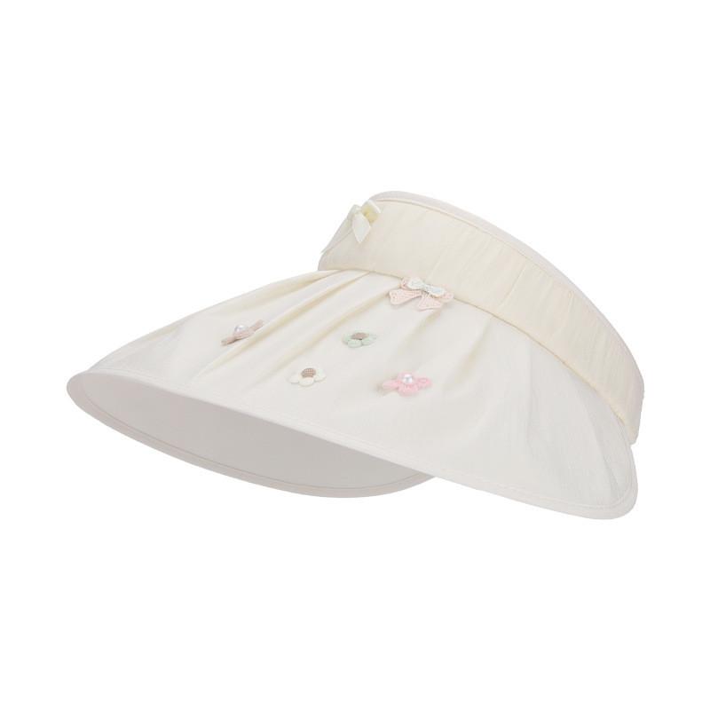 Summer Sun Protection Hat For Women With Large Brim And Butterfly Bow For Outdoor Travel