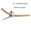 42-60" Modern Whisper-Quiet Villa Hotel Decoration Fan Commercial Ceiling Fan Style Solid Wood Blades Electric Fan