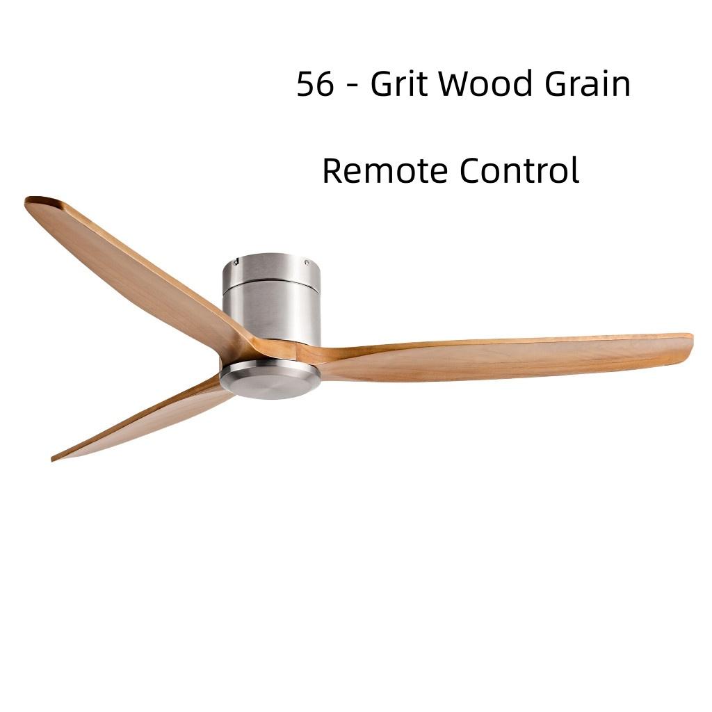 42-60" Modern Whisper-Quiet Villa Hotel Decoration Fan Commercial Ceiling Fan Style Solid Wood Blades Electric Fan