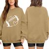 Unisex Lightweight Long Sleeve Neck Pullover Sweatshirt with Stylish Print