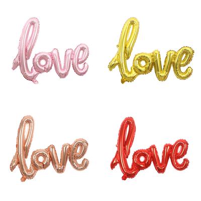 Large One-Piece Love Letter Balloon Wedding Room Decoration Wedding Supplies Wedding Birthday Party Aluminum Film Balloon
