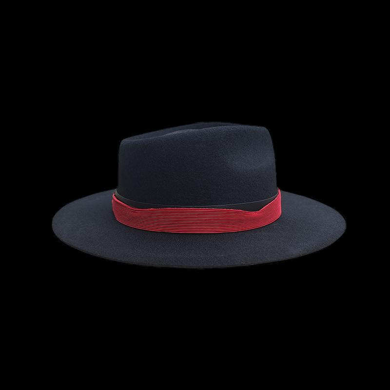 Retro Old Style Wool Top Hat, Webbing Felt Hat