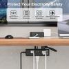 Clamp Mounted MultiCharging Hubs 13AC Outlets USB C Port PD20W Fast Chargers ABS Fireproof Housing Office Essential
