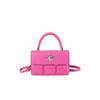 Chic White Small Square Handheld Purse For Women With Soft Material And Trendy Look