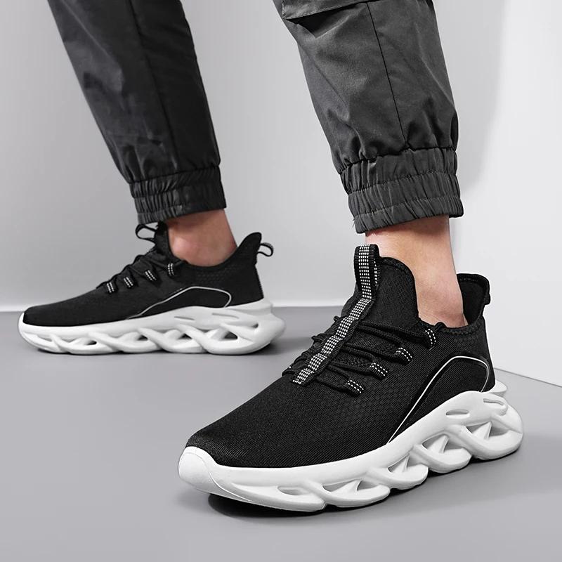 BKQU  Men Casual Sneakers Running Shoes Outdoor Comfortable Breathable Fashion Trend Tennis Shoe