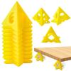 New 10Pcs/set Woodworking Paint Bracket Set Yellow Painted Plastic Cushion Block Spray Painting Air Dry Coated Triangular Bracke