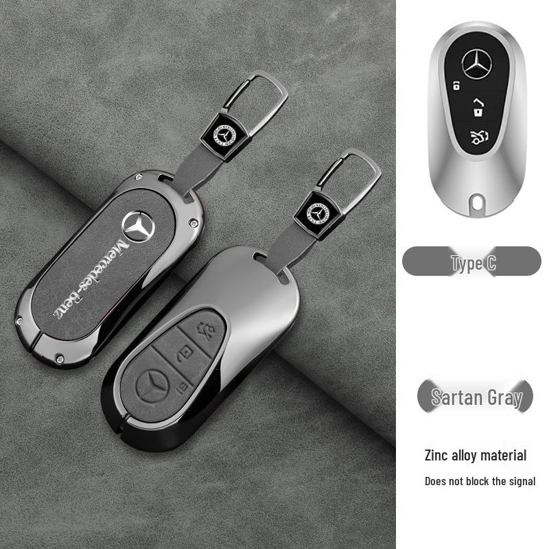 Luxury Mercedes Key Cover for C260L, C200L, GLC300L, E300L & 2024 S-Class