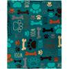 Puppy Paws Dog Lovers Super Soft Throw Blanket - 50x60 Throw Blanket for Bedroom, Living Room, Spring Time, Holidays, Kids, Babies, Adults & Decor,