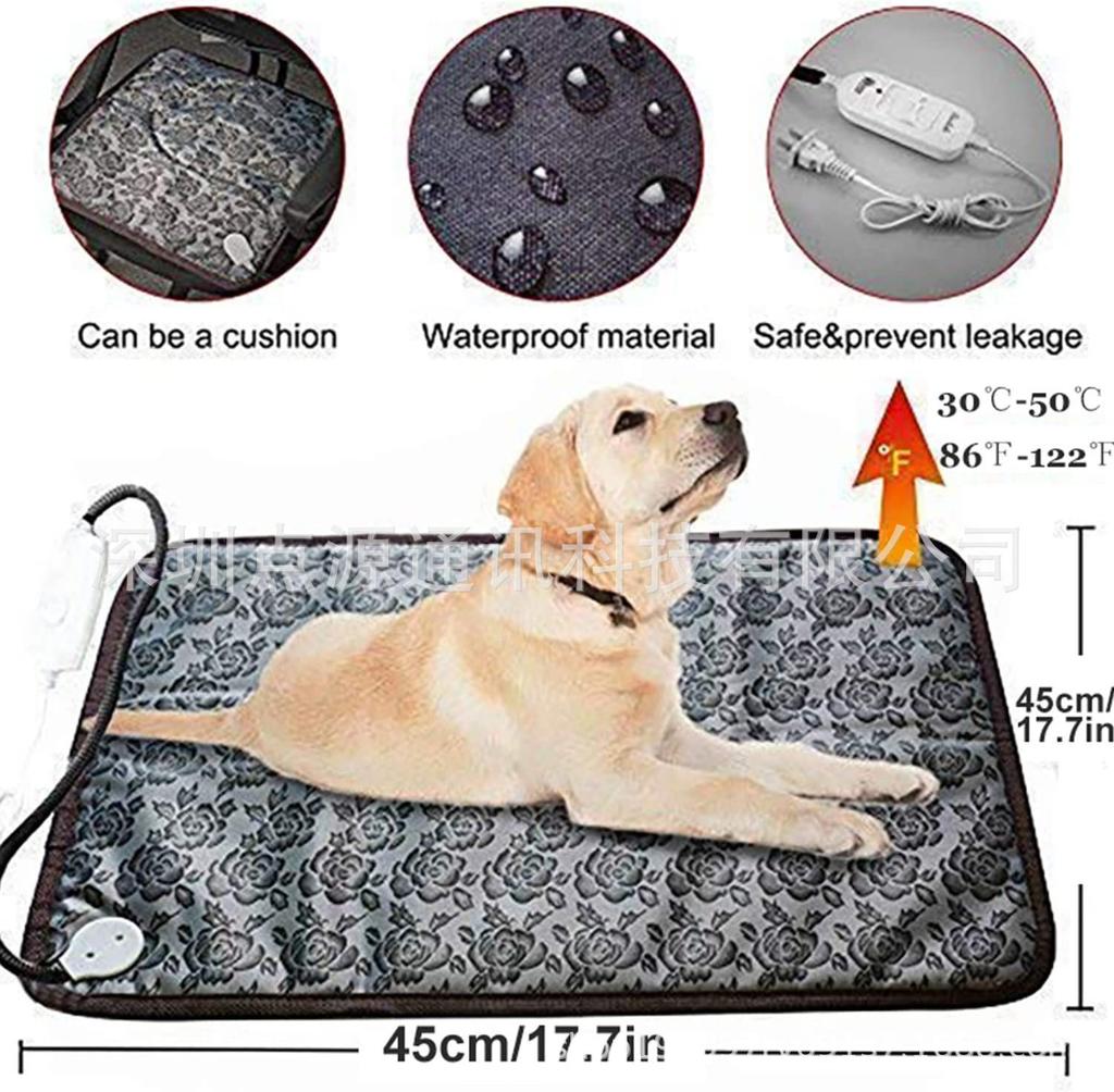 110V US 220V EU Standard with Temperature Control Pet Heating Pad Electric Blanket Heating Pad Waterproof and Wear-resistant