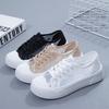 Fashion Women Flats Lace Casual Shoes Student Mesh Breathable Sneakers Loafers Outdoor Hollow Walking Shoes Fashion Women Shoes De Mujer
