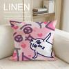 Cute Bowtie Cat Cushion Cover Pillowcase Set Pcs x x Breathable Washable Sofa Cushion Cover