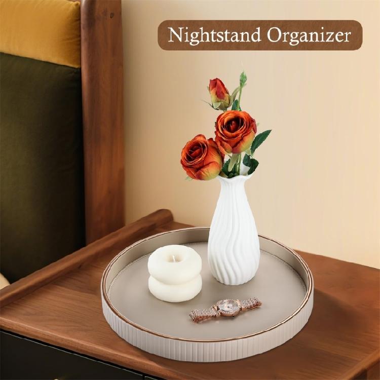 Leather Accessory Tray For Displaying And Storing Jewelry In Contemporary Interiors With Minimal Effort